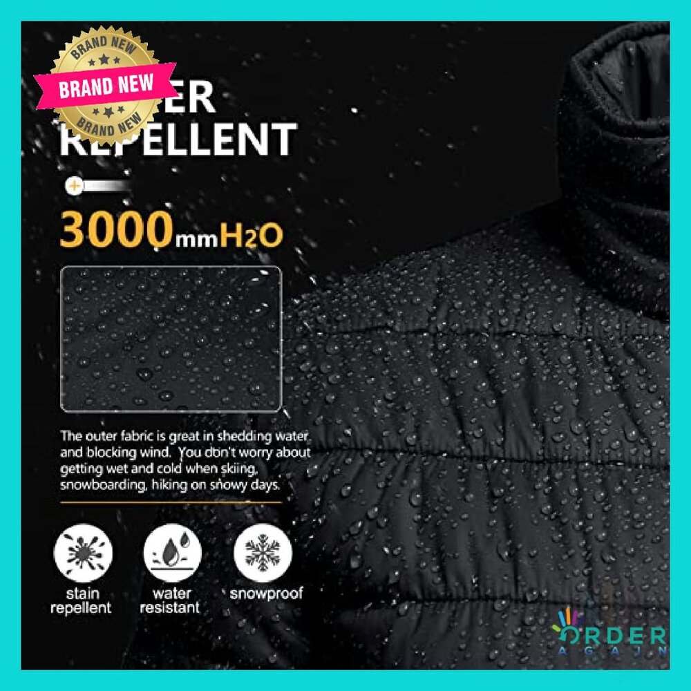 Quilted Lightweight Puffer Jacket Packable Full-Z… - image 7